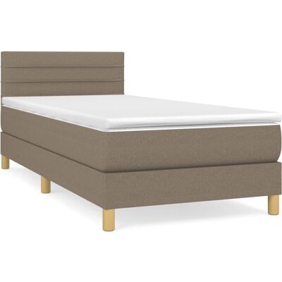 VidaXL Modell 3140653 Bett - Grau Taupe - Bett VidaXL Modell 3140653 Bett - Grau Taupe - Bett