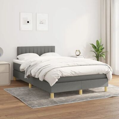 Cama box spring gris oscuro 120x200cm - Cama Cama box spring gris oscuro 120x200cm - Cama