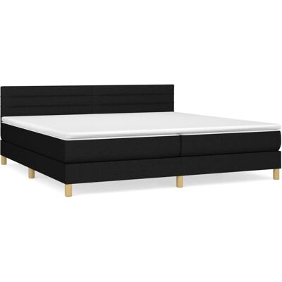 vidaXL Vertika Schwarzes Boxspringbett 200x200 cm vidaXL Vertika Schwarzes Boxspringbett 200x200 cm