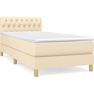 vidaXL Bett mit Matratze und Kopfteil vidaXL Bett mit Matratze und Kopfteil