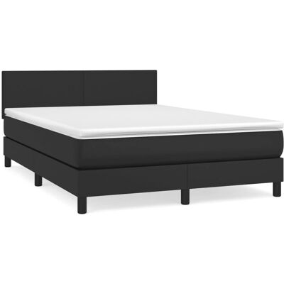 vidaXL Schwarzes Verstellbares Bett mit Taschenfederkernmatratze vidaXL Schwarzes Verstellbares Bett mit Taschenfederkernmatratze
