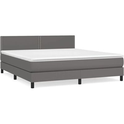 vidaXL 3141087 Grau Bett - Matratze, Kopfteil, Boxspring - Bett vidaXL 3141087 Grau Bett - Matratze, Kopfteil, Boxspring - Bett