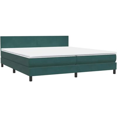VidaXL 3141188 Bett - Samtgrün, verstellbares Kopfteil, Taschenfederkernmatratze VidaXL 3141188 Bett - Samtgrün, verstellbares Kopfteil, Taschenfederkernmatratze