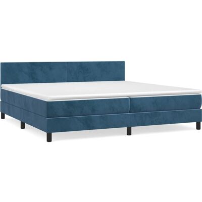 vidaXL 3141207 Bett - Samt, Dunkelblau, 200x200 cm vidaXL 3141207 Bett - Samt, Dunkelblau, 200x200 cm
