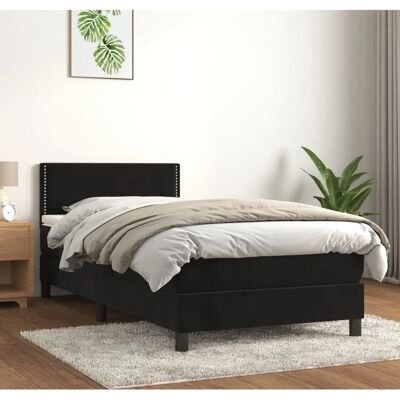 VIDAXL - Bett mit Taschenfederkern und Samt - 100x200 cm VIDAXL - Bett mit Taschenfederkern und Samt - 100x200 cm