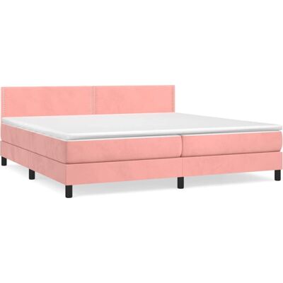 VidaXL Rosa Verstellbares Samtbett - Bett VidaXL Rosa Verstellbares Samtbett - Bett