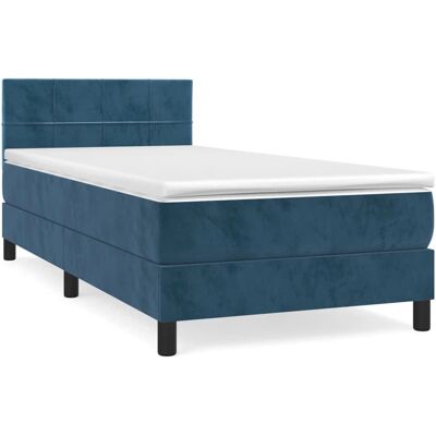 VidaXL - Modell 3141273 - Dunkelblau Samtbetten - Schlafkomfort VidaXL - Modell 3141273 - Dunkelblau Samtbetten - Schlafkomfort