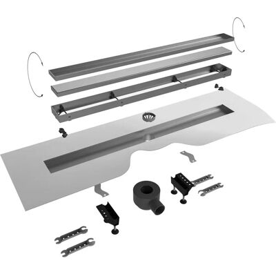 Sturotec Modell STDR1000 - Duschrinne Komplettset Sturotec Modell STDR1000 - Duschrinne Komplettset