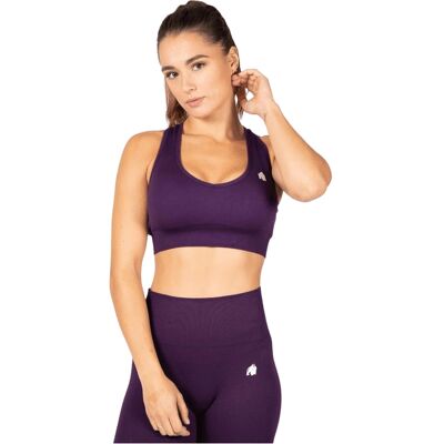 Gorilla Wear Neiro Violet XS/S - Soutien Sportif - Publicité Gorilla Wear Neiro Violet XS/S - Soutien Sportif - Publicité