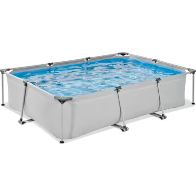 Piscine rectangulaire EXIT avec cadre en acier 300x200x65cm - Publicité Piscine rectangulaire EXIT avec cadre en acier 300x200x65cm - Publicité