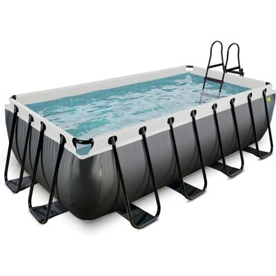 EXIT Schwarz Leder above ground Pool - Rechteckig 7020 L EXIT Schwarz Leder above ground Pool - Rechteckig 7020 L