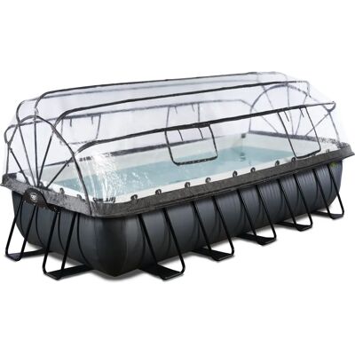 Piscine EXIT Black Leather 540x250x100cm - Piscine hors-sol - Publicité Piscine EXIT Black Leather 540x250x100cm - Piscine hors-sol - Publicité