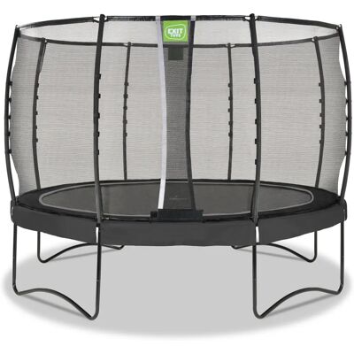 Trampolina EXIT Allure Premium - 366cm, czarna, siatka bezpieczeństwa Trampolina EXIT Allure Premium - 366cm, czarna, siatka bezpieczeństwa