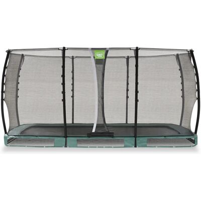 Exit Allure Classic Trampolina naziemna prostokątna - zielona 244x427cm Exit Allure Classic Trampolina naziemna prostokątna - zielona 244x427cm