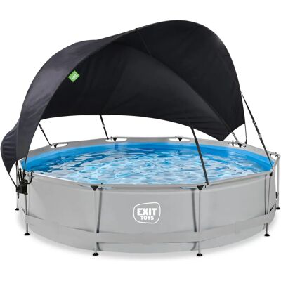 EXIT Jouets Piscine - 380 x 250 cm - Gris - Piscine ronde - Publicité EXIT Jouets Piscine - 380 x 250 cm - Gris - Piscine ronde - Publicité