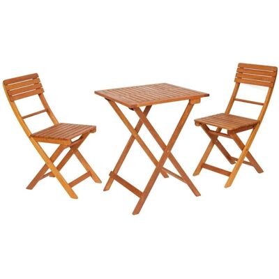 Conjunto de Bistro de Eucalipto Bella - Muebles de Exterior Conjunto de Bistro de Eucalipto Bella - Muebles de Exterior