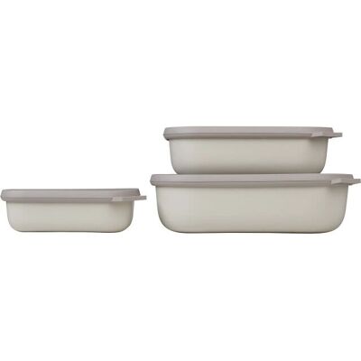 Set de bols Cirqula Mepal 3 pièces - Blanc - Rangement alimentaire - Publicité Set de bols Cirqula Mepal 3 pièces - Blanc - Rangement alimentaire - Publicité