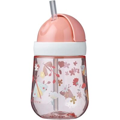 Mepal Mio Kubek ze Słomką Kwiaty i Motyle - Kubek ze Słomką - 300ml - Bez wycieku Mepal Mio Kubek ze Słomką Kwiaty i Motyle - Kubek ze Słomką - 300ml - Bez wycieku