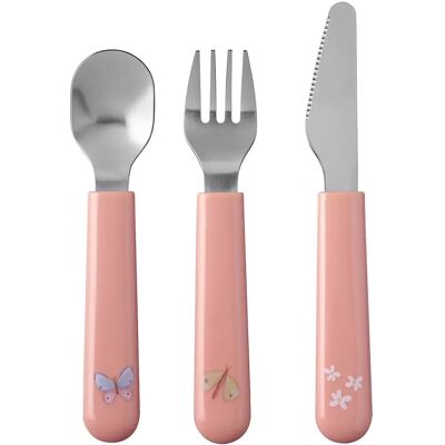 Mepal MIO Kinderbestek - Bloemen & Vlinders - Duurzaam Roestvrij Staal Mepal MIO Kinderbestek - Bloemen & Vlinders - Duurzaam Roestvrij Staal