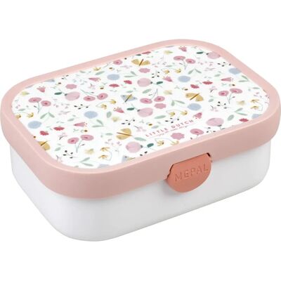 Model Little Dutch - Pudełko na lunch z kwiatami i motylami - Dla dzieci, Podzielony, Bez BPA Model Little Dutch - Pudełko na lunch z kwiatami i motylami - Dla dzieci, Podzielony, Bez BPA