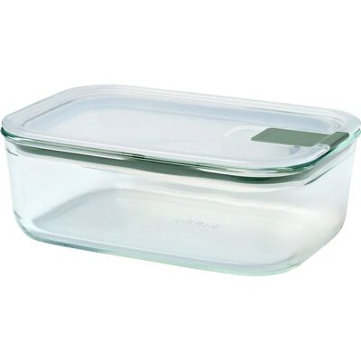 Mepal Easy Clip Ovenbestendige Glazen Opslagcontainer - 1L - Nordic Sage Mepal Easy Clip Ovenbestendige Glazen Opslagcontainer - 1L - Nordic Sage