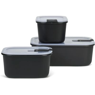Mepal Nordic Black Food Storage Set - Food Containers Mepal Nordic Black Food Storage Set - Food Containers