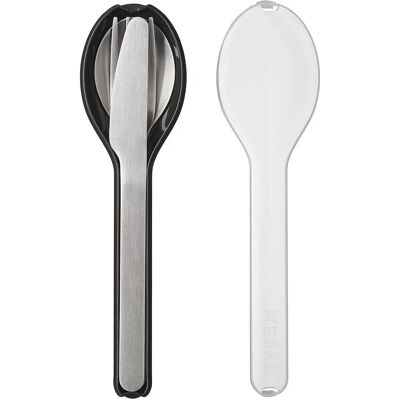 Mepal Mepal Ellipse Kit de Couverts Portable - Noir Nordique Mepal Mepal Ellipse Kit de Couverts Portable - Noir Nordique