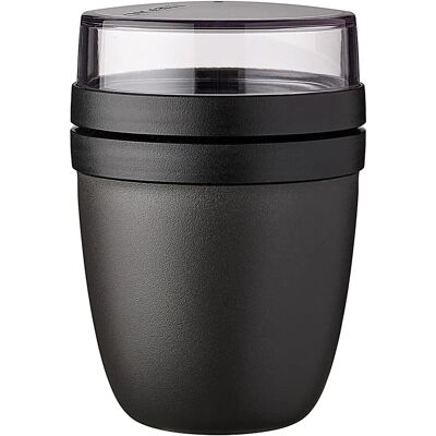 Boîte à lunch Mepal Ellipse Nordic Black - 500 + 200 ml Boîte à lunch Mepal Ellipse Nordic Black - 500 + 200 ml