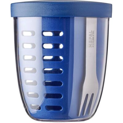 Mepal Pot à fruits et légumes Ellipse - 600 ml - Incl. fourchette Mepal Pot à fruits et légumes Ellipse - 600 ml - Incl. fourchette