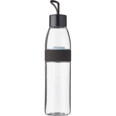 Mepal Water Bottle - 700ml Black Ellipse Drink Flask Mepal Water Bottle - 700ml Black Ellipse Drink Flask