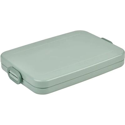 Mepal Lunchbox flat - Nordic sage - Design plat - 4 compartiments pour sandwichs - Boîte à lunch Mepal Lunchbox flat - Nordic sage - Design plat - 4 compartiments pour sandwichs - Boîte à lunch