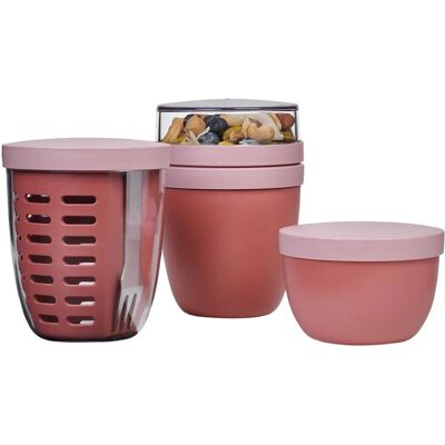 Mepal Rosa Ellipse Lunch-Set - Lunch-, Obst- & Snackdosen Mepal Rosa Ellipse Lunch-Set - Lunch-, Obst- & Snackdosen