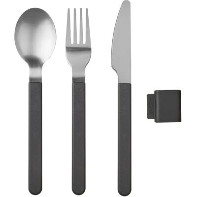 MEPAL Silueta set di 3 pezzi - Piatti - Nero Nordic MEPAL Silueta set di 3 pezzi - Piatti - Nero Nordic