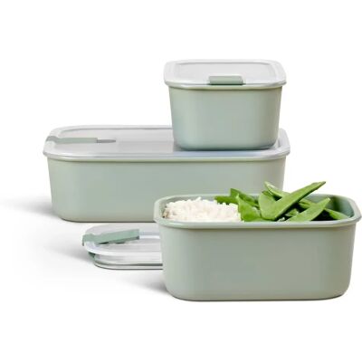 Conjunto de recipientes Mepal Nordic Sage - 2x700ml + 1,5L Conjunto de recipientes Mepal Nordic Sage - 2x700ml + 1,5L