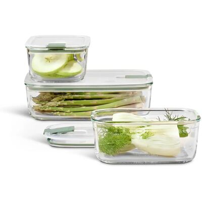 Set de contenants de stockage Mepal Nordic Sage - Résistant, micro-ondable et four Set de contenants de stockage Mepal Nordic Sage - Résistant, micro-ondable et four