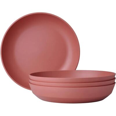 Mepal Silueta - 21cm Pink Soup Plate Set of 4 Mepal Silueta - 21cm Pink Soup Plate Set of 4