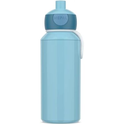 Butelka na wodę Mepal Campus z pokrywką typu pop-up 400 ml - Chłodny niebieski Butelka na wodę Mepal Campus z pokrywką typu pop-up 400 ml - Chłodny niebieski
