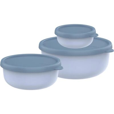Juego de recipientes de almacenamiento Lumina 2.0 MEPAL - Azul Juego de recipientes de almacenamiento Lumina 2.0 MEPAL - Azul