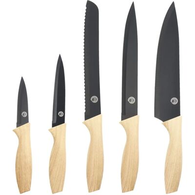Masterchef Keukensets - Roestvrij staal, houten handvatten - Keuken Type Masterchef Keukensets - Roestvrij staal, houten handvatten - Keuken Type