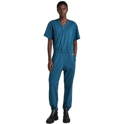 G-Star Raw Bohdana jumpsuit - Marinblå ekologisk bomull - S G-Star Raw Bohdana jumpsuit - Marinblå ekologisk bomull - S
