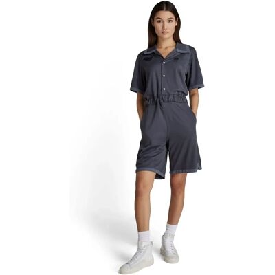 G-Star Raw Vrouw Baseball Graphic Playsuit - Marine - Maat Large G-Star Raw Vrouw Baseball Graphic Playsuit - Marine - Maat Large