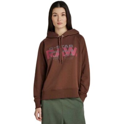 G-Star Raw Raglan Hoodie - Bruin - Maat S G-Star Raw Raglan Hoodie - Bruin - Maat S