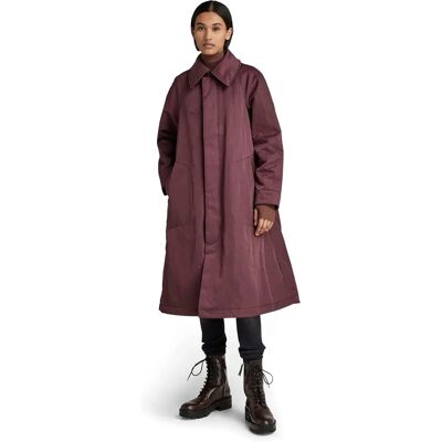 G-Star Raw Wypchany Szeroki Trench - Fioletowy - Rozmiar S G-Star Raw Wypchany Szeroki Trench - Fioletowy - Rozmiar S