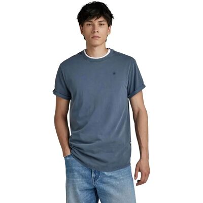 G-Star Lash Ribbed T-Shirt à Manches Courtes (D16396-2653) - bleu D418 - Publicité G-Star Lash Ribbed T-Shirt à Manches Courtes (D16396-2653) - bleu D418 - Publicité
