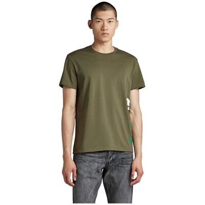 G-Star RAW XS Groen Biologisch Katoen T-Shirt - Kort Mouw G-Star RAW XS Groen Biologisch Katoen T-Shirt - Kort Mouw