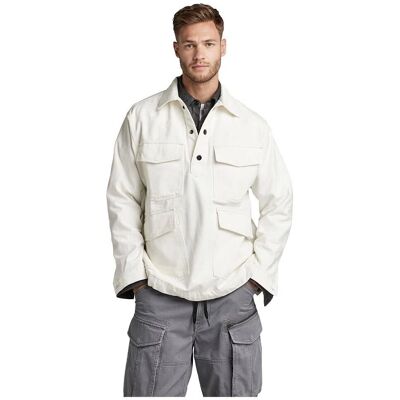 G-Star Raw Unisex Shanorak - White Cotton - XL - Shanorak G-Star Raw Unisex Shanorak - White Cotton - XL - Shanorak