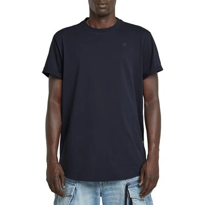 G-Star Lash T-Shirt (D16396-B353) - Ribbed Short Sleeve T-Shirt (D16396-B353-C74) blue G-Star Lash T-Shirt (D16396-B353) - Ribbed Short Sleeve T-Shirt (D16396-B353-C74) blue