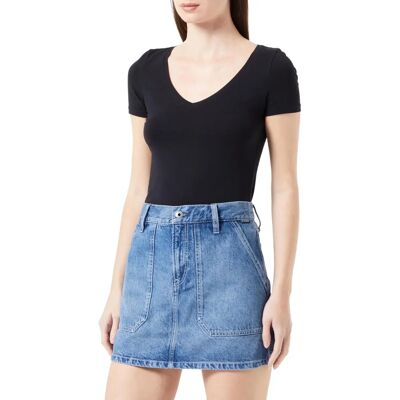 Jupe courte en denim G-Star RAW Carpenter - Bleu moyen - Coupe slim - Taille haute Jupe courte en denim G-Star RAW Carpenter - Bleu moyen - Coupe slim - Taille haute