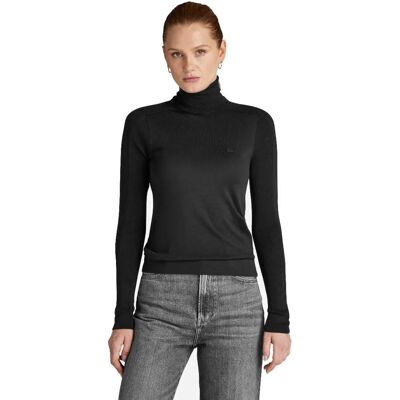 G-Star Core Slim Turtle Knit wmn dk black D23678-B692-6484 G-Star Core Slim Turtle Knit wmn dk black D23678-B692-6484