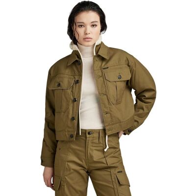 G-Star Raw Giacca Hunter cropped - Verde - Donna S - Giacca G-Star Raw Giacca Hunter cropped - Verde - Donna S - Giacca